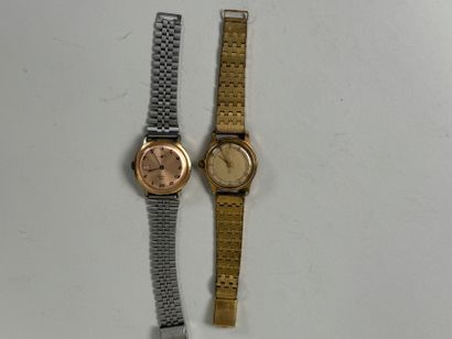VB et divers.
Deux montres mécaniques bracelets...