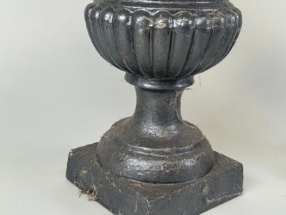 Small cast-iron Medici garden basin.
H. 30...