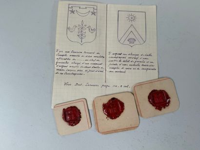 Wax seal impression.