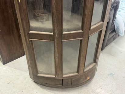 Moulded wooden inset opening onto a door...
