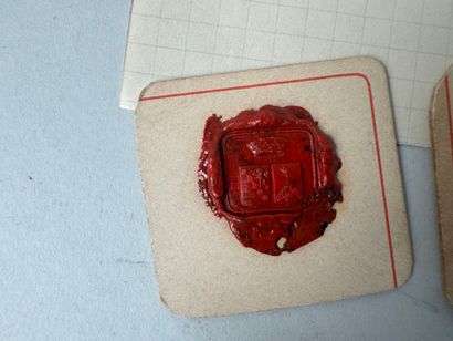 Wax seal impression.