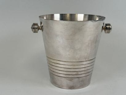 Seau à champagne à deux prises annulaires...