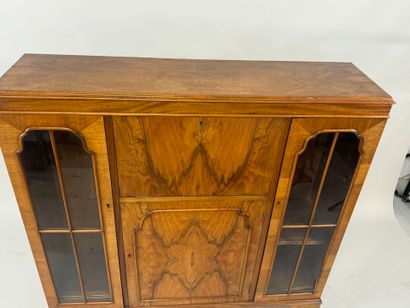 Wood and veneer sideboard opening with three...