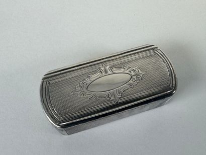 Tabatière en argent, poinçon Minerve, à décor...