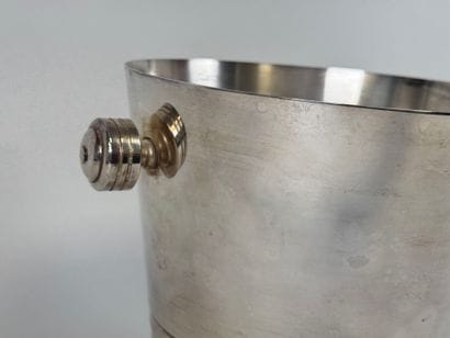 Seau à champagne à deux prises annulaires...