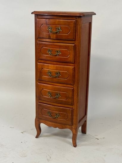 Small molded wood chiffonier opening with...