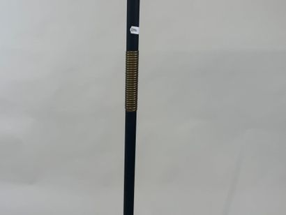 Tripod floor lamp base in black metal and...