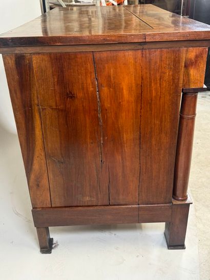 Moulded wood chest of drawers with detached...
