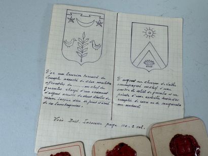 Wax seal impression.