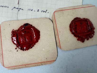 Wax seal impression.