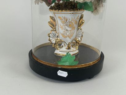 Globe de mariée circulaire en verre bombé,...