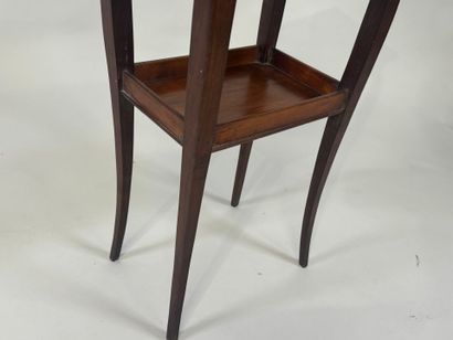 Small table in wood and marquetry decorated...