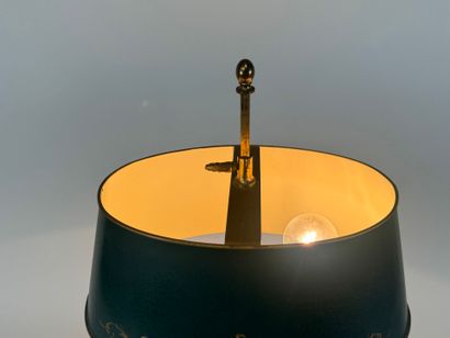 Lampe de bureau dite Bouillotte en bronze...