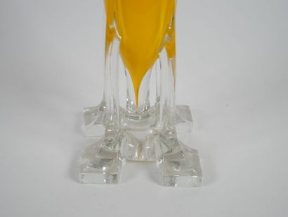 Ensemble de trois vases à col tubulaire en...