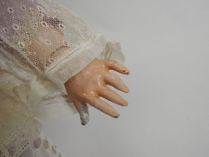 SFBJ.
Bisque head doll, sleeping eyes, open...