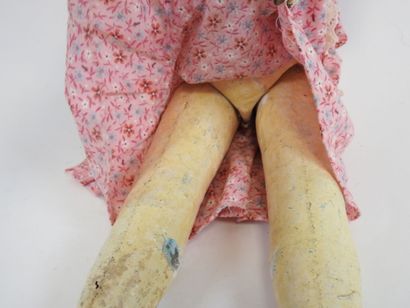 UNIS FRANCE.
Doll with boiled cardboard head,...