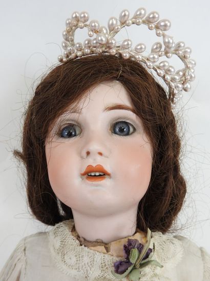 SFBJ.
Bisque head doll, fixed eyes, open...