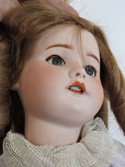 SFBJ.
Bisque head doll, sleeping eyes, open...