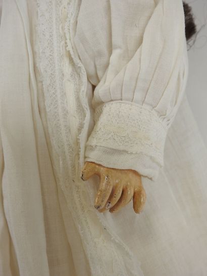 SFBJ.
Bisque head doll, fixed eyes, open...
