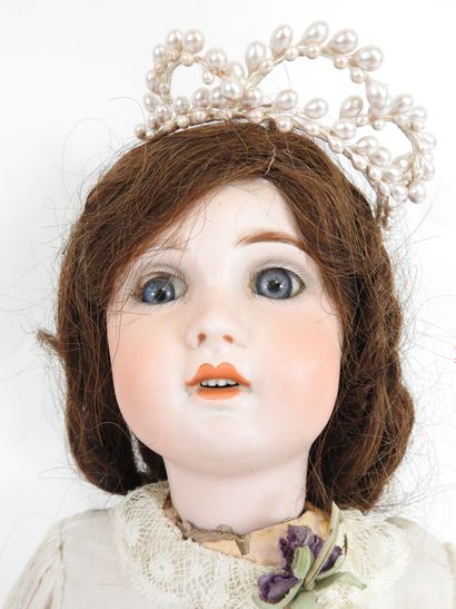 SFBJ.
Bisque head doll, fixed eyes, open...