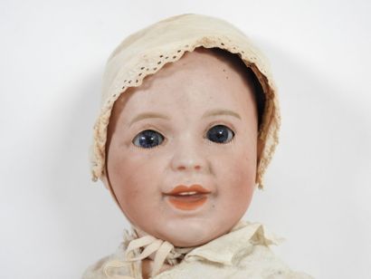 SFBJ.
Bisque head doll, sleeping eyes, open...