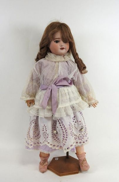 SFBJ.
Bisque head doll, sleeping eyes, open...