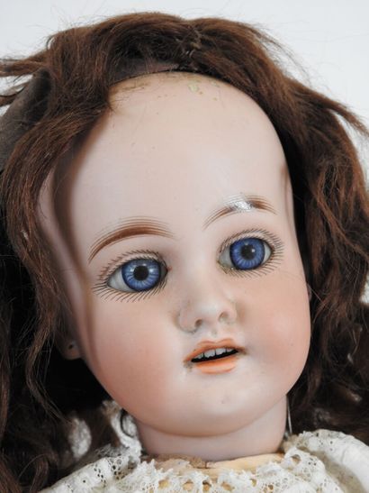 MY TREASURE.
Bisque head doll, fixed eyes,...