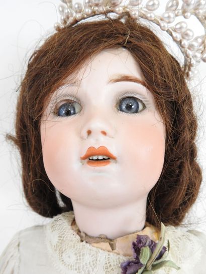 SFBJ.
Bisque head doll, fixed eyes, open...