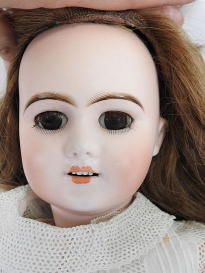 SFBJ.
Bisque head doll, fixed eyes, open...