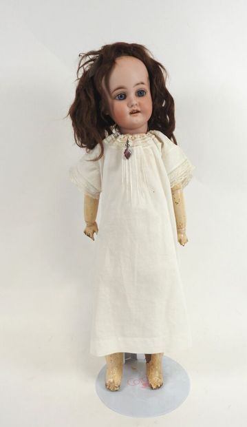 MY TREASURE.
Bisque head doll, fixed eyes,...