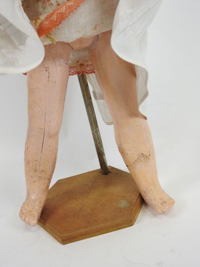 DEP.
Bisque head doll, fixed eyes, open mouth...