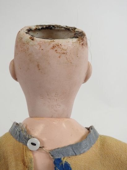 SFBJ.
Doll with bisque head, sleeping eyes,...