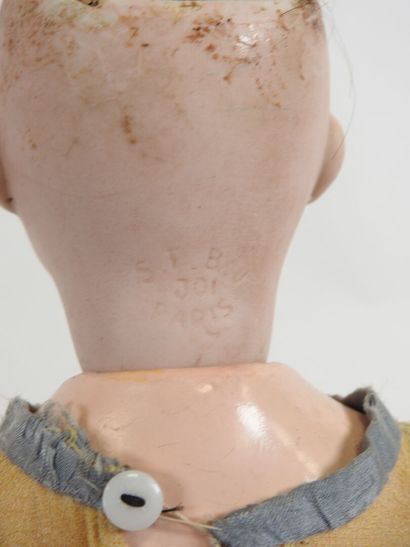 SFBJ.
Doll with bisque head, sleeping eyes,...