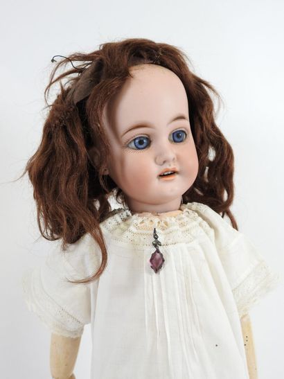 MY TREASURE.
Bisque head doll, fixed eyes,...