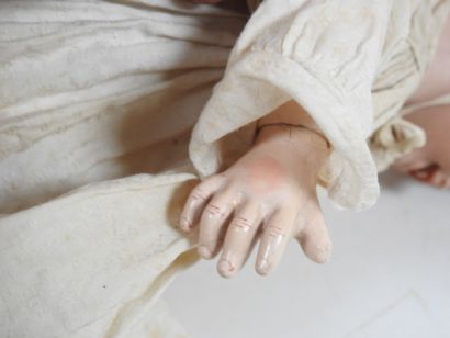 SFBJ.
Bisque head doll, sleeping eyes, open...