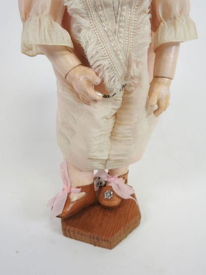 SFBJ.
Little doll with bisque head, sleepy...