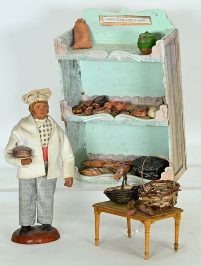 Santons de Provence, corps et tête en terre...