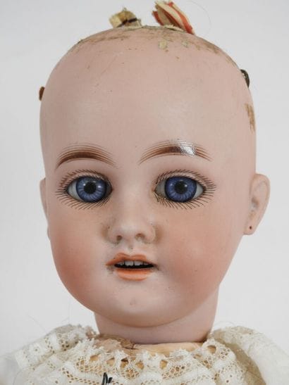 MY TREASURE.
Bisque head doll, fixed eyes,...