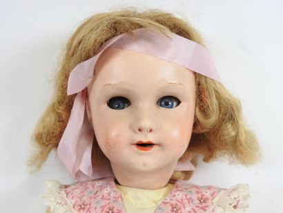UNIS FRANCE.
Doll with boiled cardboard head,...
