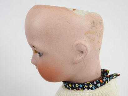 UNIS FRANCE.
Bisque head doll, fixed eyes,...