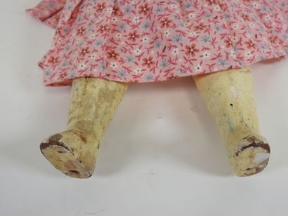 UNIS FRANCE.
Doll with boiled cardboard head,...