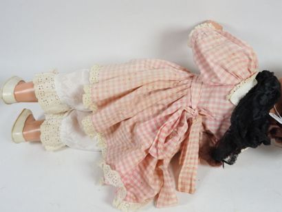 Plastic head doll, sleeping eyes with movable...