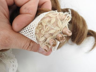 SFBJ.
Bisque head doll, fixed eyes, open...