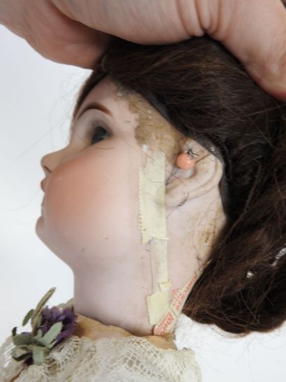 SFBJ.
Bisque head doll, fixed eyes, open...