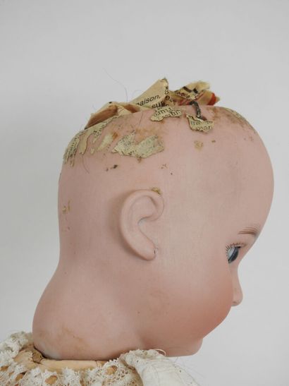 MY TREASURE.
Bisque head doll, fixed eyes,...
