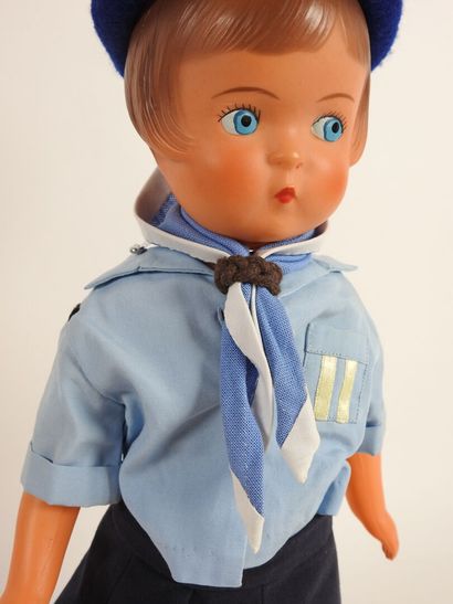 SNF.
Dominique celluloid doll in guide outfit.
H....