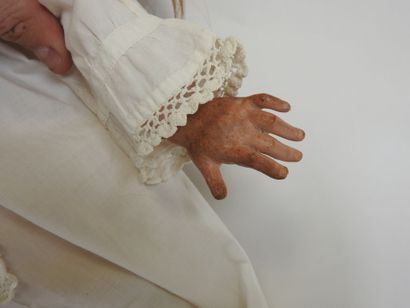 JUMEAU.
Bisque head doll, fixed eyes, open...