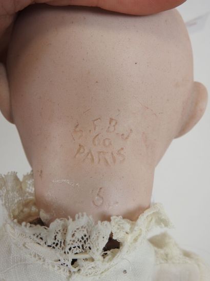 SFBJ.
Bisque head doll, fixed eyes, open...