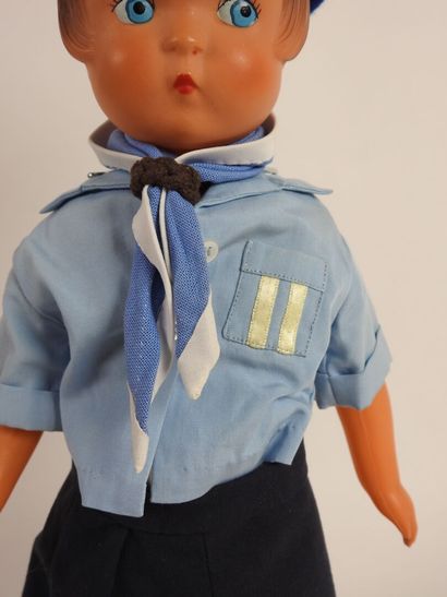 SNF.
Dominique celluloid doll in guide outfit.
H....