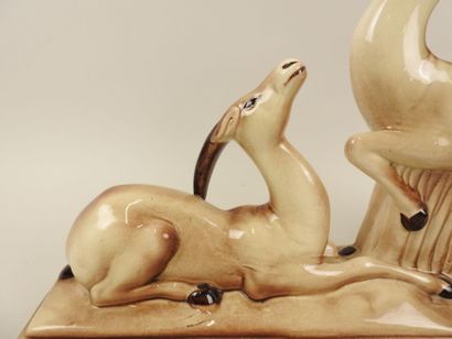Charles LEMANCEAU (1905-1980).
Les antilopes.
Groupe...